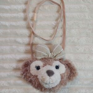 Shellie May The Disney Bear Plush Cross Body Bag Coin Purse Pouch Zip Bow